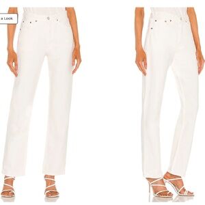 AGOLDE Lana Straight Jeans in Drum, Size 25